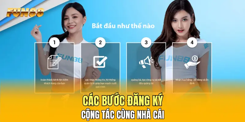 Các bước đăng ký cộng tác cùng nhà cái